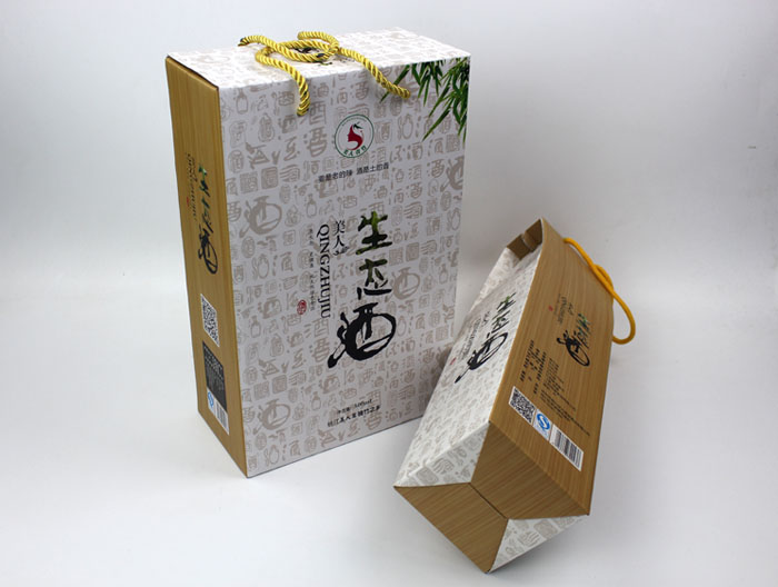 個性禮盒包裝讓“竹筒酒”身價倍增，長沙包裝印刷廠再為桃江特產(chǎn)定制包裝