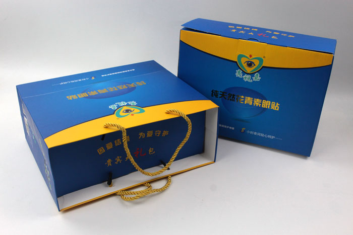 哪里可以做禮盒包裝？護眼神器亮視嘉護眼貼禮盒包裝+手提袋套裝出自長沙印刷廠